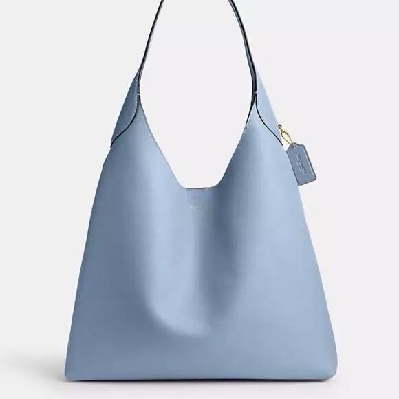 NWT Coach Brooklyn Shoulder Bag 39 Bluebell Leather CU044 - Picture 1 of 11